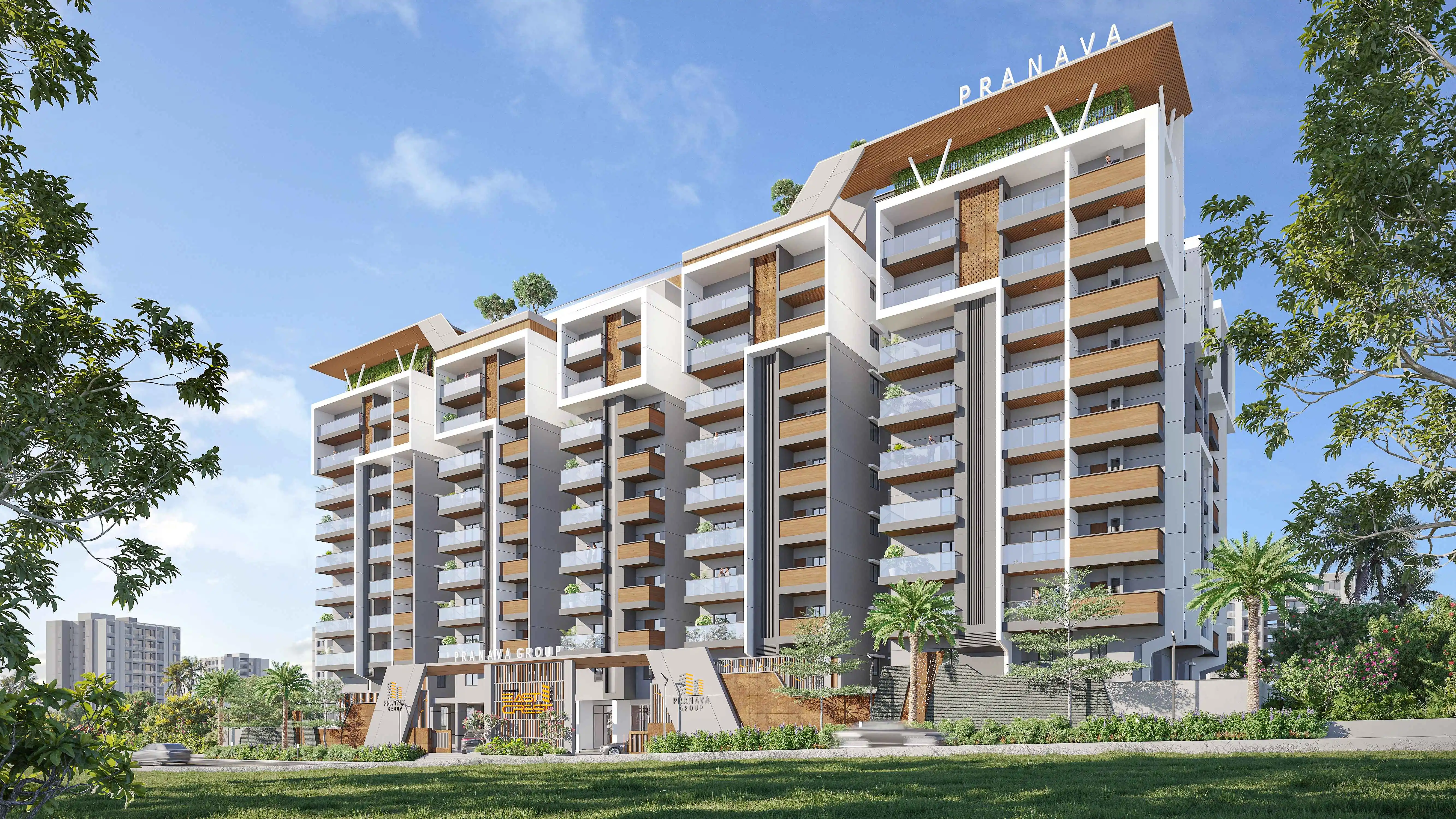 Team evaluating architectural model